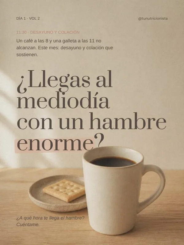 Portada del Vol 2: Llego al mediodía con un hambre enorme